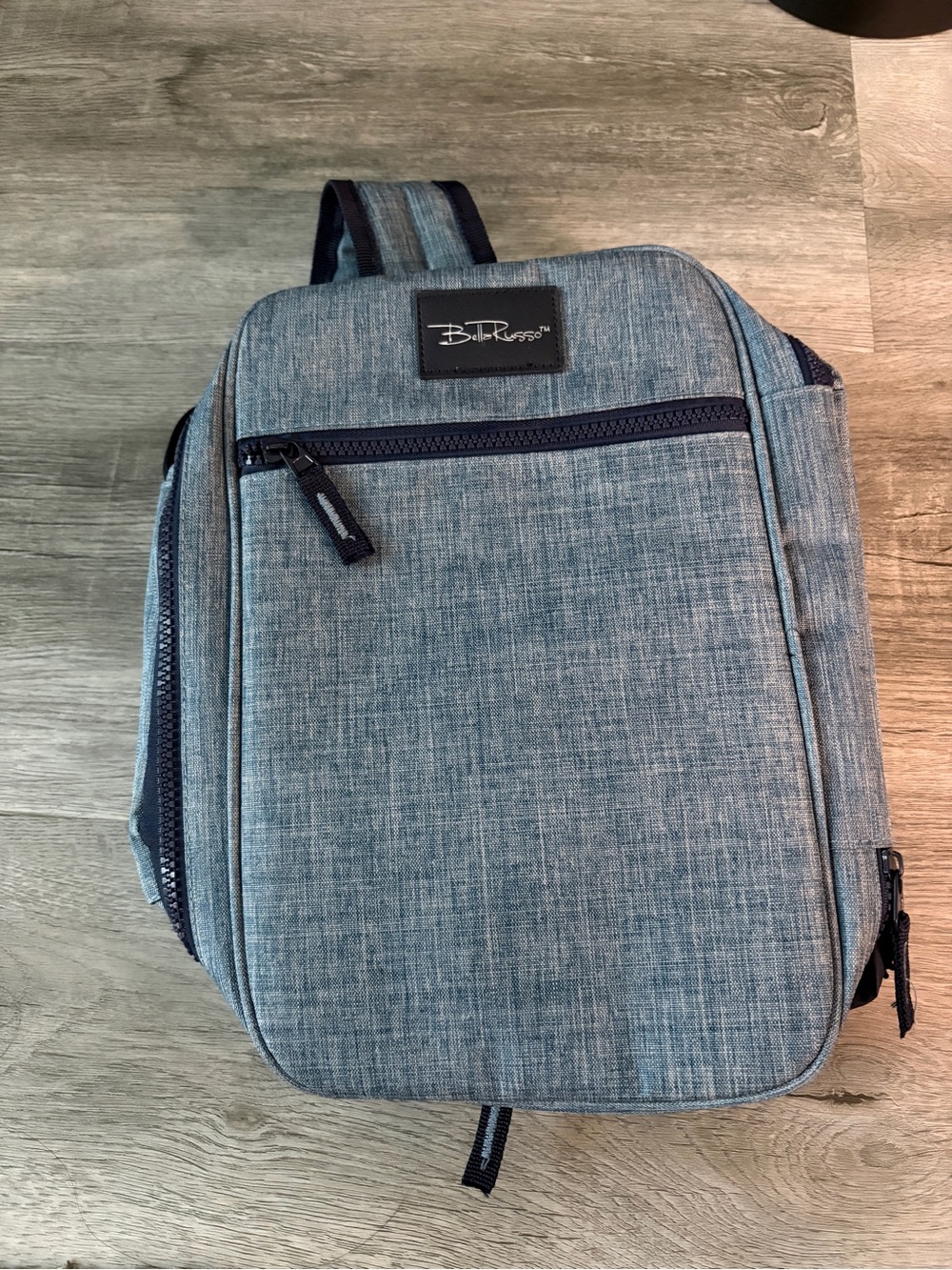 Belle Russo Slate Blue Crossbody Sling Bag - Unisex Travel